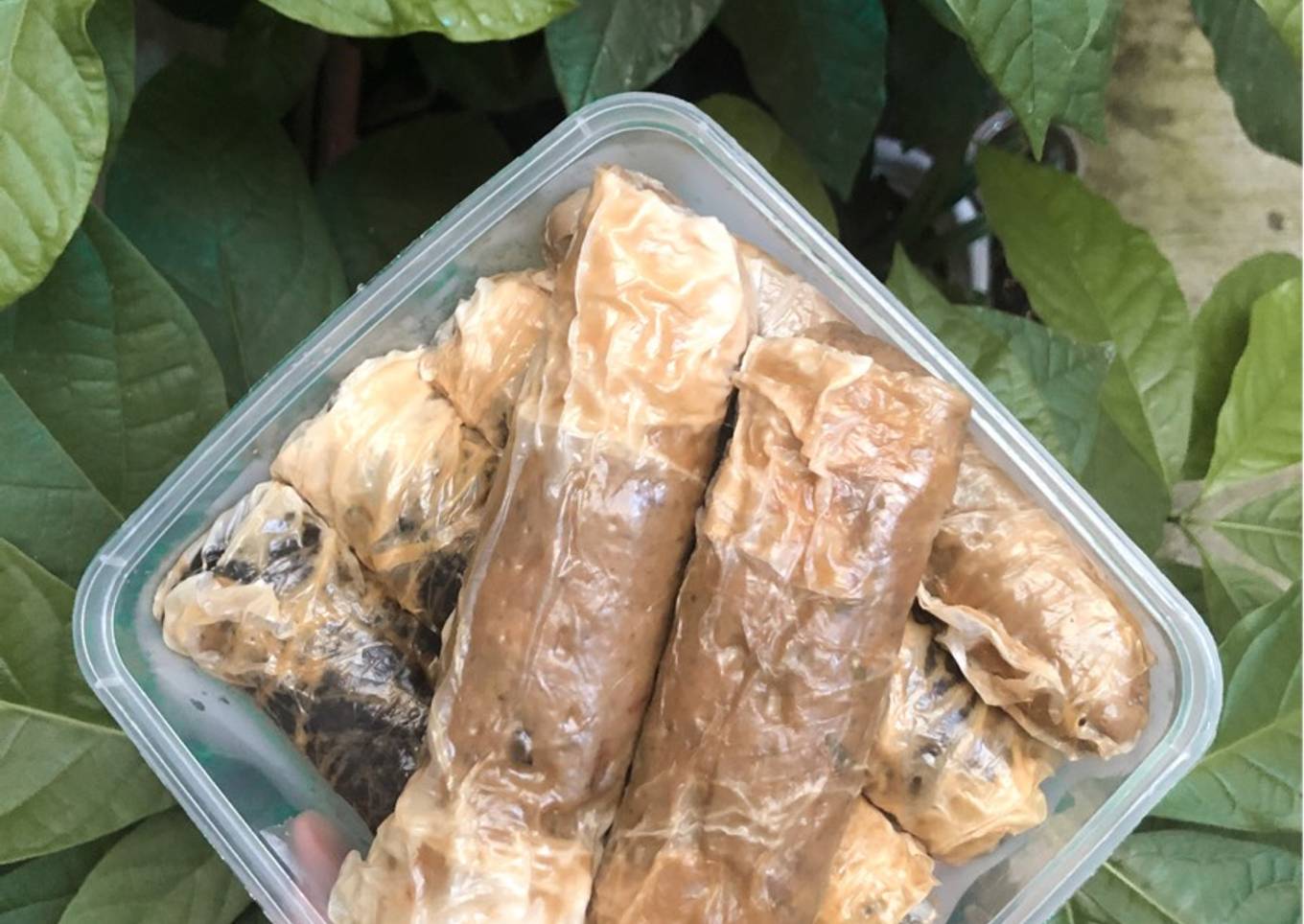 Kekian Udang Ayam Kulit Pisang (Gluten Free)