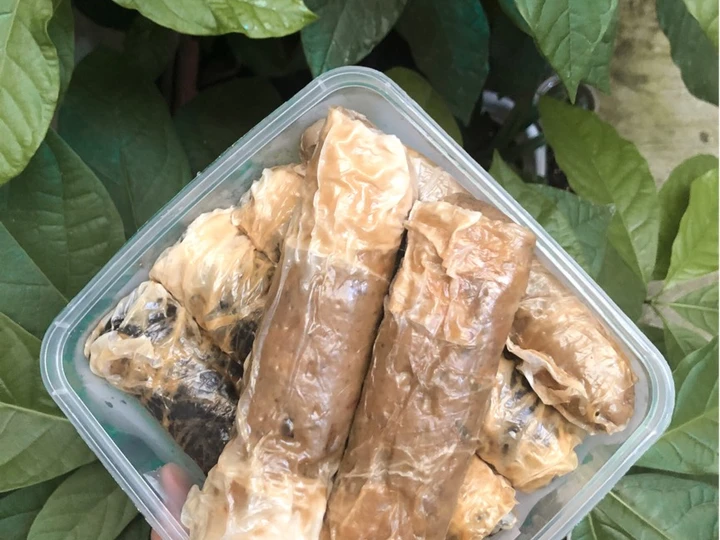 Cara Simple Membikin Resep  Kekian Udang Ayam Kulit Pisang (Gluten Free) yang Lezat, Lezat