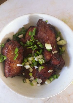 Hình của món Thịt lợn rán muối.