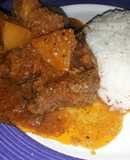 Fricasé de cerdo a la semilla de calabaza