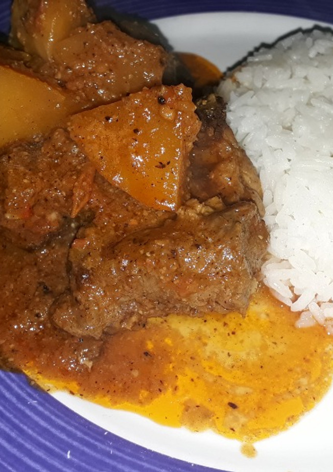 Una foto de Fricasé de cerdo a la semilla de calabaza