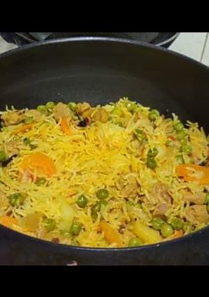 A picture of Mix vegetable pulao.