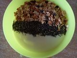 A bowl of granola