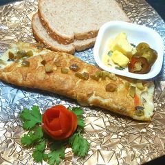 A picture of French Cheese Omelette 😋.