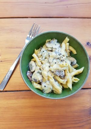 A picture of Mushroom, garlic and fennel pasta.