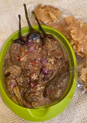 Foto resep Pecel terong simpel