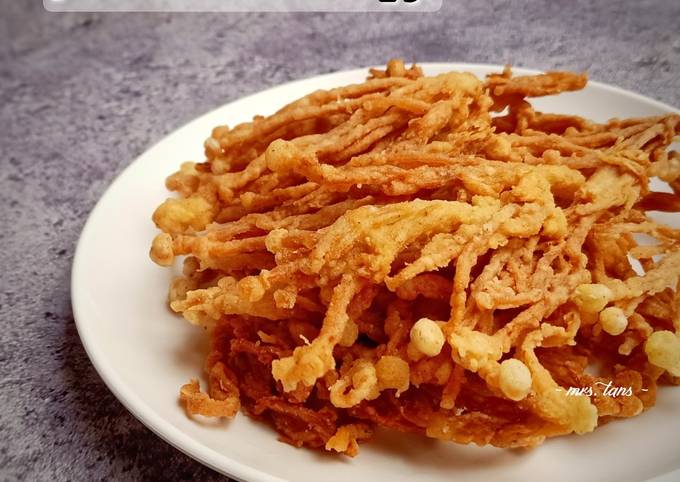 Anti Ribet, Buat Jamur Enoki Crispy Ekonomis