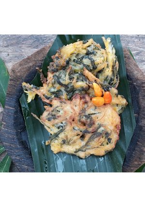 Foto resep Bakwan daun singkong+pepaya serut