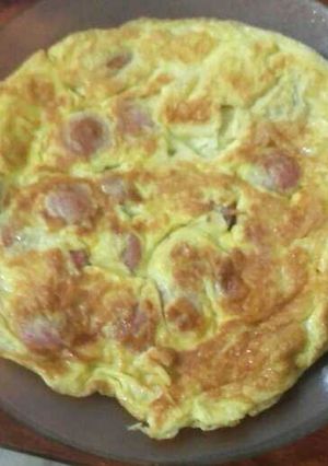 Una foto de Omelette de salchichas