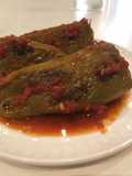Ají relleno de carne y quinoa