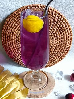 Foto resep 551. Es Teh Bunga Telang