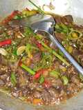 Oseng ampela cabe ijo