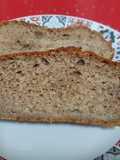 Bizcocho integral de banana y crema de orujo, en airfryer