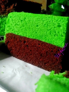 Foto resep Bolu kukus pandan cokelat