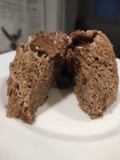 Una foto de Volcán de chocolate fit