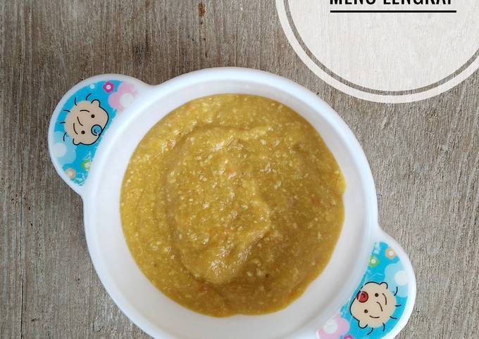 Mpasi menu lengkap 6 bulan || mpasi kentang tahu wortel ayam