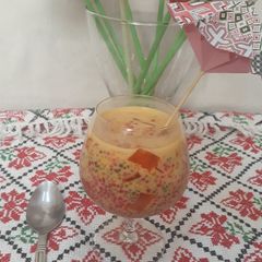 A picture of Rainbow Mango Tapioca.