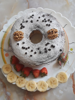 عکسی از دستور کیک مغز دار