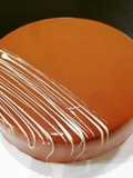Entremet caramel mousse vanille insert poire crémeux caramel