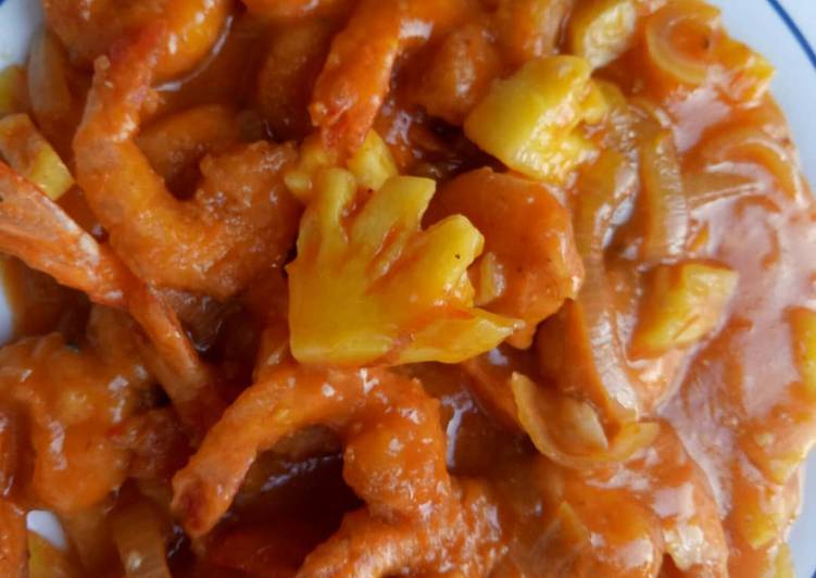 Resep Udang asam manis yang Lezat