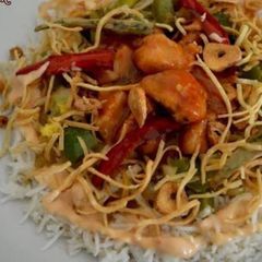 A picture of Singaporean rice.