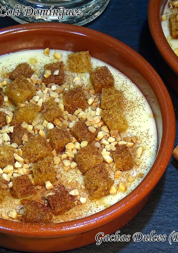 Una foto de Riquísimo postre tradicional, Gachas Dulces (Poleá o Espoleá)