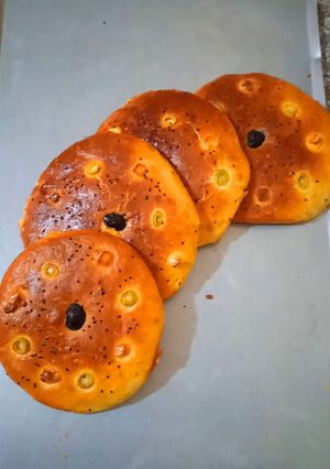 صورة لوصفة خبز الزيتون والجبن🧀❤️