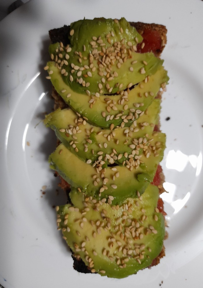 Una foto de Tosta de aguacate