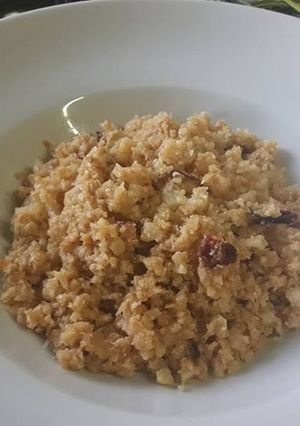 Una foto de “Migas” de coliflor en GME, F y G y tradicional