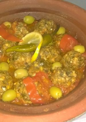 صورة لوصفة طاجين بكفتة السردين بالزيتون