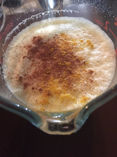A picture of Warm Milk Shake with Spices.