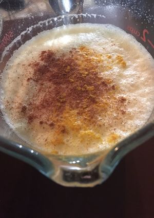 A picture of Warm Milk Shake with Spices.