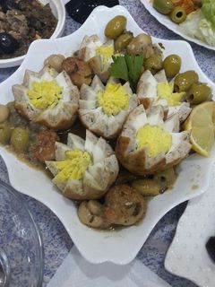 صورة لوصفة طاجين الرخام بالدجاج