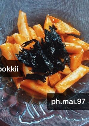 Hình của món Bánh gạo cay Hàn quốc.