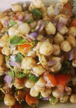 A picture of Chana chat #CookpadApp #CookpadRamadan.