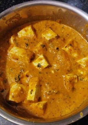 A picture of Paneer kolhapuri recipe | how to make spicy paneer kolhapuri.