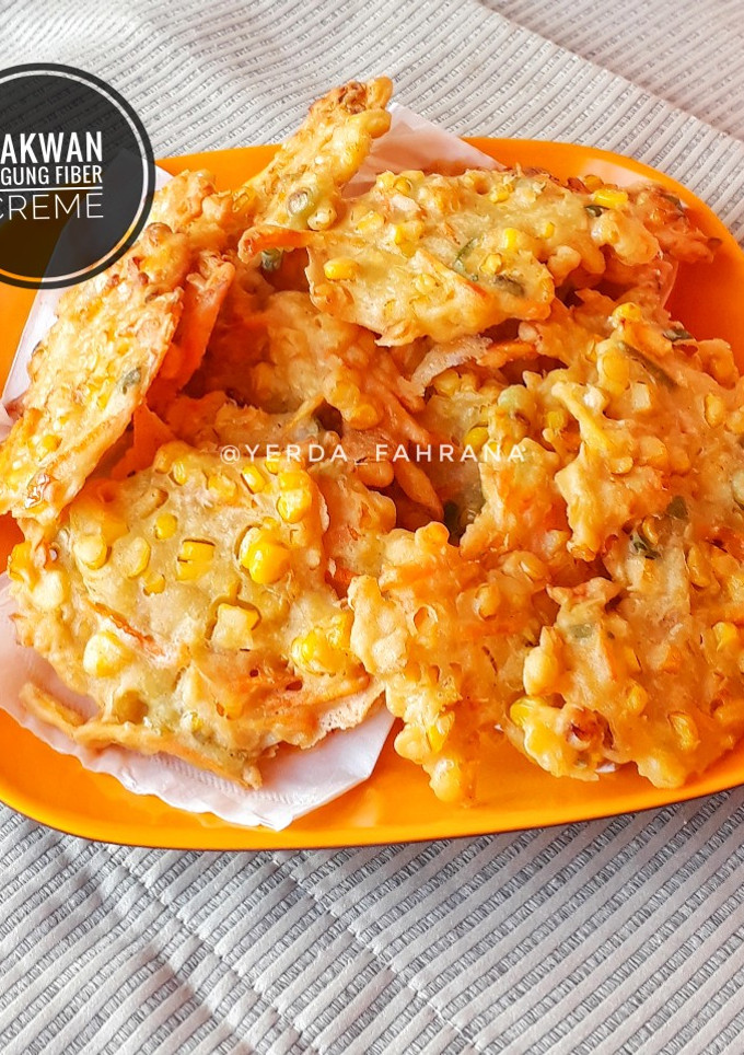 Foto resep Bakwan Jagung Fiber Creme 예르다 🌽