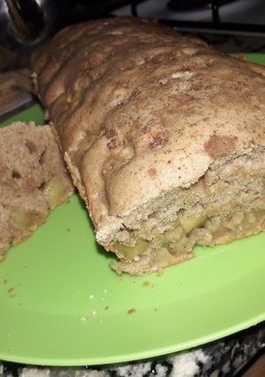 Una foto de Budín de manzana y canela (sin huevo)