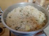 Peas and potato rice