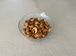 Una foto de Anacardos en freidora de aire