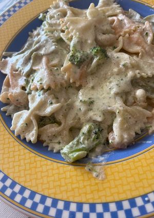 Foto principal de Pasta con brócoli y gambas