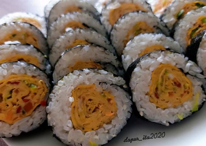 13 Bahan Buat Kimbab Telur Gulung Yang Mudah Cookandrecipe Com