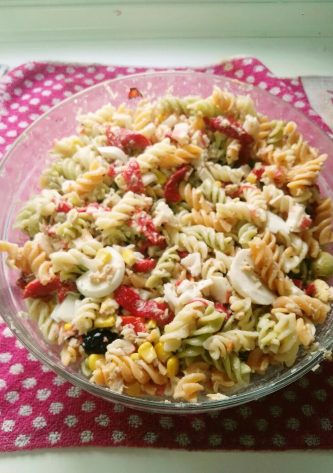 Una foto de Ensalada de espirales