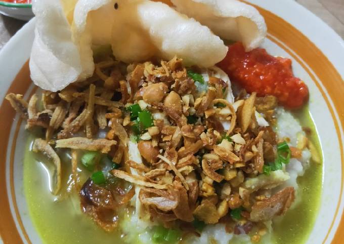 Resep Bubur Ayam Kuah Kuning Oleh Bundhae Nizam Aremanita Cookpad