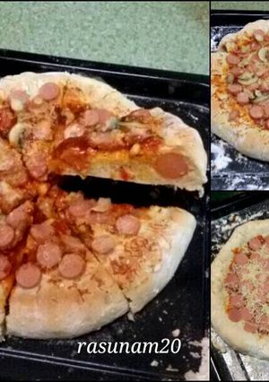 Foto resep Pizza Pinggiran sosis Homade 👌👌