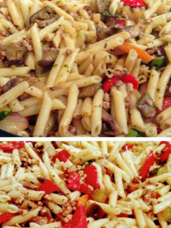 Una foto de Pasta al wok!!, muy sencilla, fácil  y ligera