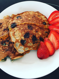 Una foto de Pancake frutos del bosque