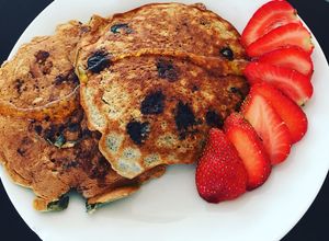 Una foto de Pancake frutos del bosque