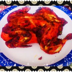 A picture of Air fryer grilled full chicken.