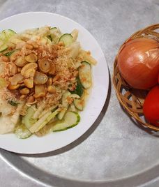 nộm dưa chuột tôm khô